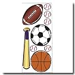 Lets Play Ball Sports Jumbo Wall Appliques