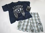 Averix Toddler Boy’s 2 Piece Set – Shirt/Shorts – Size: 2T – Navy/Multi Short