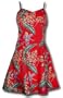 Princess Seam Tailored Fit Sundress - Jungle Bird Form Fitting A-Line Hawaiian Aloha Style 170 Sun Dress - Mini Style