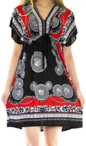 Women's V-Neck Kimono Dress