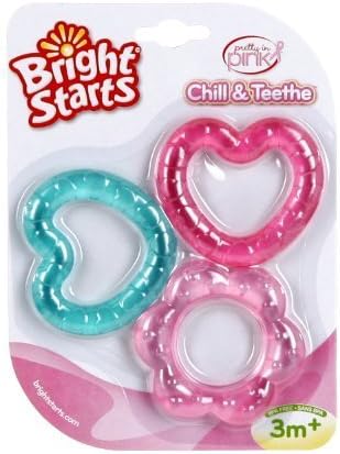Bright Starts Chill and Teethe, Pretty in Pink NewBorn, Kid, Child, Childern, Infant, Baby
