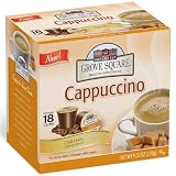 Grove Square Cappuccino Cups, Caramel,Single Serve Cup for Keurig K-Cup Brewers, 18-Count (Pack of 3)