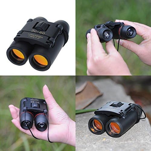 Drmus Mini Compact 30x60 Portable Binoculars Telescopes Day & Night Vision foldable
