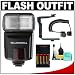 Bell & Howell Z480AF-O Digital Autofocus Zoom TTL Flash + Bracket + Cord + Batteries + Cleaning Kit for Olympus E-30, E-3, E-1, Evolt E-620, E-600, E-520, E-450, E-420, Micro PEN E-P1, E-P2, E-PL1 SLR Digital Cameras