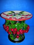 Review   / CHERRY 3-D Cherries CenterPiece Stand Table ~NEW~
