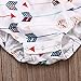 Baby Girls Halter Backless Full Arrows Print Tassels Bodysuit