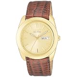 Citizen Eco-Drive Mens Gold-Tone Leather Watch #BM8002-01P by Citizen
