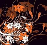 Wallmonkeys Peel and Stick Wall Decals - Floral Background - 48