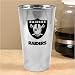 Oakland Raiders Silver Lusterware Pint Cup