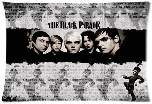 Custom Famous Punk Band My Chemical Romance Gerard Way Frank Iero Ideas Two Sides Printed for 20x30 Inch Zippered Pillowcases (Style 01)