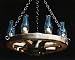 Wagon Wheel Chandeliers 36 Inch