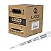 Coax 18AWG Quad Shield Satellite TV COAXIAL Cable 500 FT White RG6