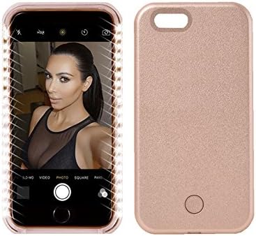 New IPhone 6/6S Illuminated Cell Phone Case LED Lighted For Selfies (Rose Gold)