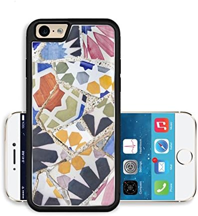 Liili Premium Apple iPhone 6 iPhone 6S Aluminum Snap Case Detail of famous Gaudi the longest bench Photo 23045757