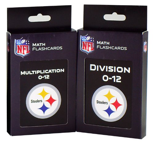 NFL Pittsburgh Steelers Multiplication and Division Flash Cards