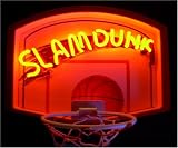 Basketball Hoop, Neon Slam Dunk