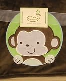 2 Ply Blanket Crib Throw Brown Monkey