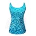 MapleClan Party Club Wear Glitter Sequined Women's Vest Tank Top