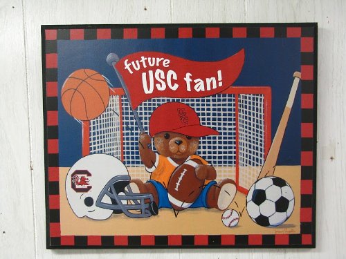 University of South Carolina Gamecock Baby BOY Plaque - Collegiate Baby Kids USC Gamecock Fan Gift Item