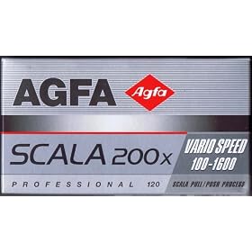 Agfa Scala 200X Black & White Transparency Film, ISO 200, 120 Size for Black & White Slides, 5 Pack