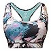 Vilania Women Sports Bra Printed Padded Yoga Bra Wireless For Workout Fitness