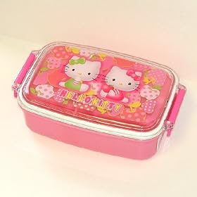 5.5" long x 3.5" wide Hello Kitty lunch box (microwave safe)