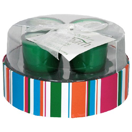 Vitabath Glass Votive Set, Original Spring Green, 4-Count, 0.5-Ounce Candles (Pack of 2) by Vitabath