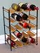 Kitchen & Housewares : 4D Concepts 263015 Wicker Wine Rack Wicker/Metal
