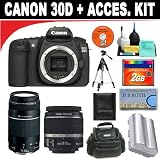Buy Canon EOS 30D 8.2MP Digital SLR Camera Kit with EF-S 18-55mm f 3.5-5.6 Lens +... by Canon