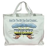 And On The 8th Day God Created MATH TEACHERS Totebag (Cotton Tote / Bag)