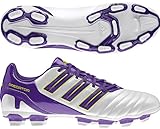 IMAGE OF adidas Men's Predito TRX FG Soccer Cleat,Predator Running White/Ultra Lilac Metallic/Sharp Purple,8 D US