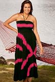 Diagonal Tie Dye Smock Dress - Plus Size Swimsuit Plus Size Swimsuits