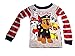 Paw Patrol Little Boys' Gray and Red Stripped Pajama Pants and Long Sleeved Shirt Set