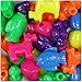 BEADTIN Neon Bright 25mm Pet Shaped Pony Beads (2oz)