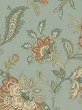 Cornflower Paisley Floral Wallpaper