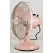 Minka-Aire Fans F300-PNK 11" Retro Contemporary Indoor Pink Desk Fan