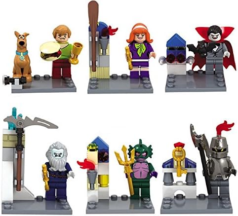 FigureFarm Scooby Doo Fred/Shaggy 6Pcs/lot Minifigure Building Block Bricks Toys Action Figure