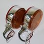 (2) 4" Single Pedestal Mount Double Face Truck Led Light