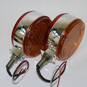 (2) 4" Single Pedestal Mount Double Face Truck Led Light