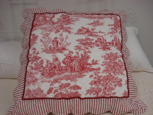 RED TOILE 24 X 24 SHAM