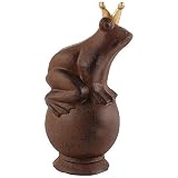 Eigenschaften LIVING-ART24  / LANDHAUS SKULPTUR FROSCHKÖNIG KUGEL GUSSEISEN 25CM