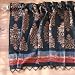 Kilim Noir ~ Designer Black Gold Beaded Window Valance