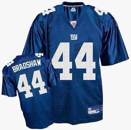 Ahmad Bradshaw #44 Blue New York Giants Reebok NFL Premier All Stitched Replica Jersey - XXX-LARGE