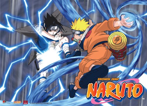 Naruto: Rasengan vs. Chidori Anime Wall Scroll