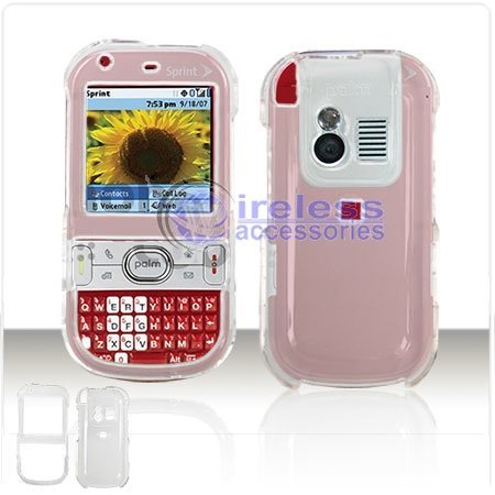 TRANSPARENT CLEAR SNAP-ON COVER HARD CASE PHONE PROTECTOR for PALM CENTRO 690