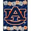 Auburn Tigers NCAA Triple Woven Jacquard Throw (044 Series) (36x48")"