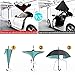 Windproof Reverse Folding Double Layer Inverted Umbrella and Self Standing Inside Out Rain Protection Umbrella with C-shaped Hands Free Handle, Best Compact Travel Umbrella
