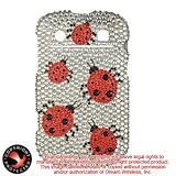 Hard Snap on case With SILVER LADYBUG Rhinestones Bling Bling Full Diamonds ....
