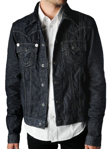 True Religion Men's Jimmy Denim Jean Jacket Navy 