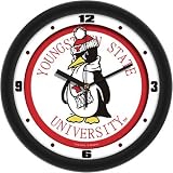 Youngstown State Penguins YSU NCAA 12In Collegiate Wall Clock